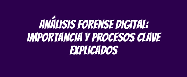 Análisis forense digital: importancia y procesos clave explicados Análisis forense digital: importancia y procesos clave explicados