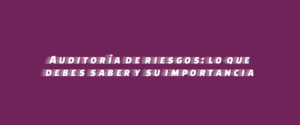 Auditoría de riesgos: lo que debes saber y su importancia