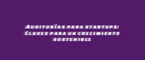 Auditorías para startups: Claves para un crecimiento sostenible
