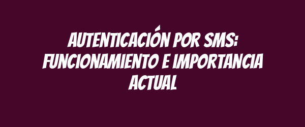 Autenticación por SMS: funcionamiento e importancia actual