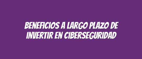 Beneficios a largo plazo de invertir en ciberseguridad Beneficios a largo plazo de invertir en ciberseguridad