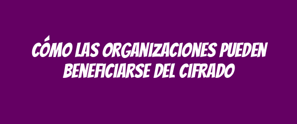 Cómo las organizaciones pueden beneficiarse del cifrado Cómo las organizaciones pueden beneficiarse del cifrado