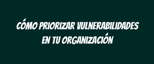 Cómo priorizar vulnerabilidades en tu organización