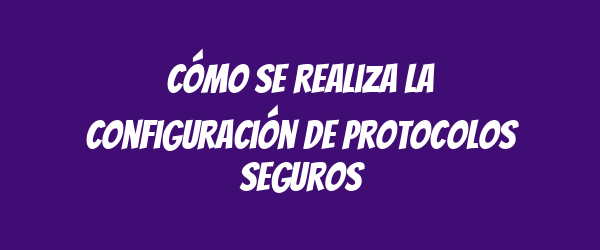 Cómo se realiza la configuración de protocolos seguros