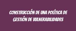 Construcción de una Política de Gestión de Vulnerabilidades