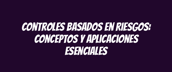 Controles Basados en Riesgos: Conceptos y Aplicaciones Esenciales