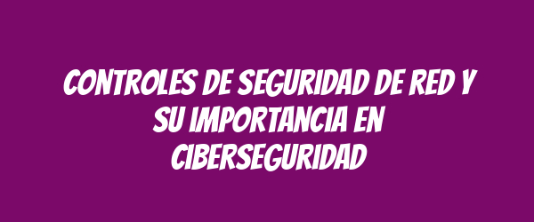 Controles de seguridad de red y su importancia en ciberseguridad