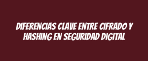 Diferencias clave entre cifrado y hashing en seguridad digital