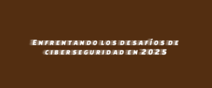 Enfrentando los desafíos de ciberseguridad en 2025