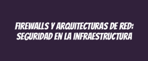 Firewalls y arquitecturas de red: Seguridad en la infraestructura