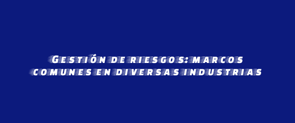 Gestión de riesgos: marcos comunes en diversas industrias Gestión de riesgos: marcos comunes en diversas industrias