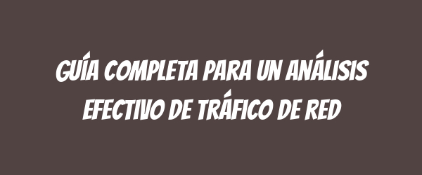 Guía completa para un análisis efectivo de tráfico de red