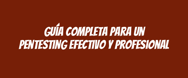 Guía completa para un pentesting efectivo y profesional