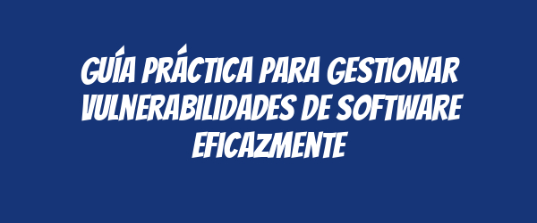 Guía práctica para gestionar vulnerabilidades de software eficazmente