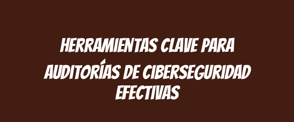 Herramientas clave para auditorías de ciberseguridad efectivas Herramientas clave para auditorías de ciberseguridad efectivas
