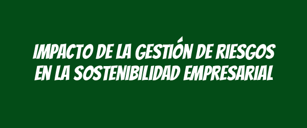 Impacto de la gestión de riesgos en la sostenibilidad empresarial