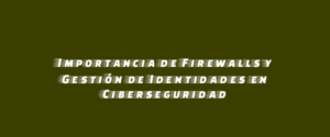 Importancia de Firewalls y Gestión de Identidades en Ciberseguridad