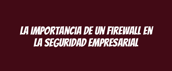 La importancia de un firewall en la seguridad empresarial