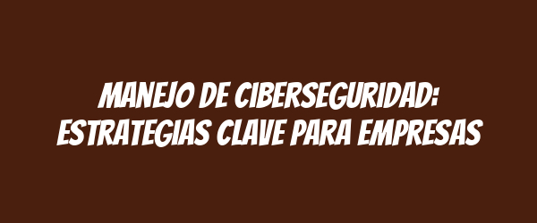 Manejo de ciberseguridad: estrategias clave para empresas Manejo de ciberseguridad: estrategias clave para empresas