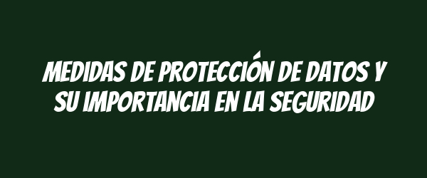 Medidas de protección de datos y su importancia en la seguridad