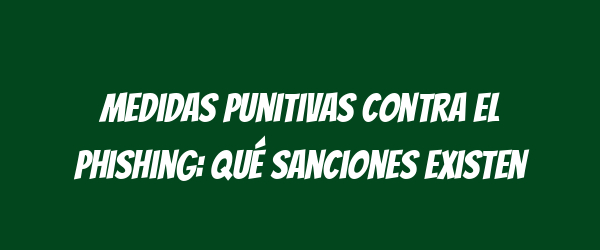 Medidas punitivas contra el phishing: qué sanciones existen