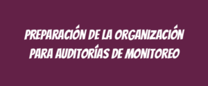 Preparación de la organización para auditorías de monitoreo