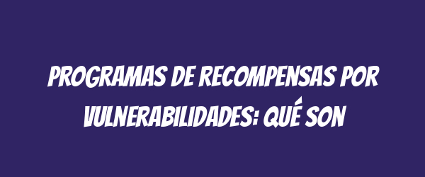 Programas de recompensas por vulnerabilidades: Qué son