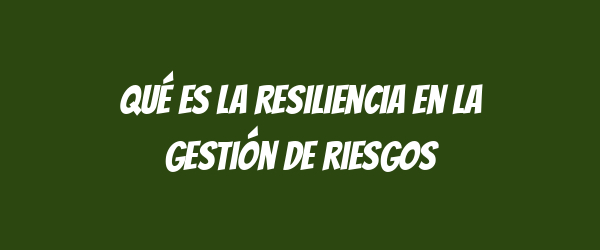 Qué es la resiliencia en la gestión de riesgos Qué es la resiliencia en la gestión de riesgos