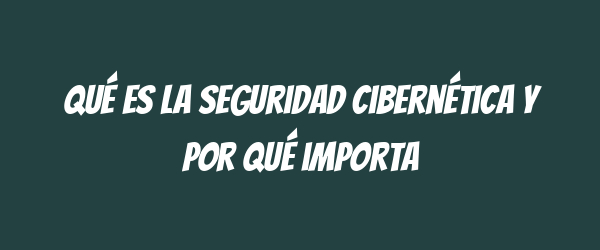 Qué es la seguridad cibernética y por qué importa