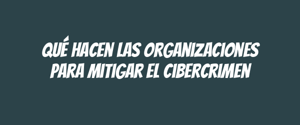 Qué hacen las organizaciones para mitigar el cibercrimen Qué hacen las organizaciones para mitigar el cibercrimen