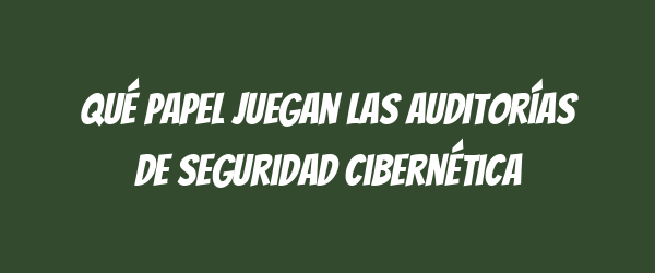 Qué papel juegan las auditorías de seguridad cibernética Qué papel juegan las auditorías de seguridad cibernética