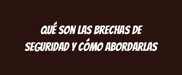 Qué son las brechas de seguridad y cómo abordarlas Qué son las brechas de seguridad y cómo abordarlas