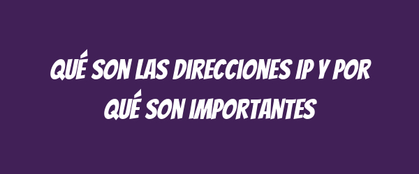 Qué son las direcciones IP y por qué son importantes