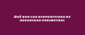 Qué son los dispositivos de seguridad perimetral