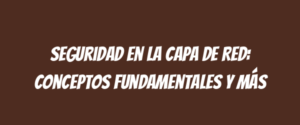 Seguridad en la Capa de Red: Conceptos Fundamentales y Más