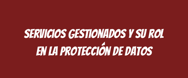 Servicios gestionados y su rol en la protección de datos Servicios gestionados y su rol en la protección de datos