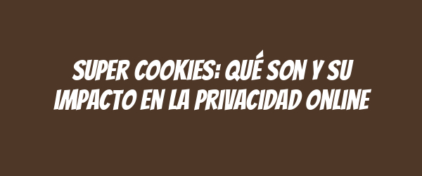 Super cookies: qué son y su impacto en la privacidad online