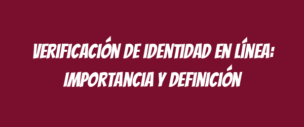 Verificación de identidad en línea: Importancia y definición